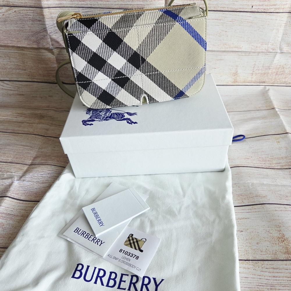 AUTHENTIC NEW BURBERRY SNIP CROSSBODY BAG NEW - Picture 4 of 15